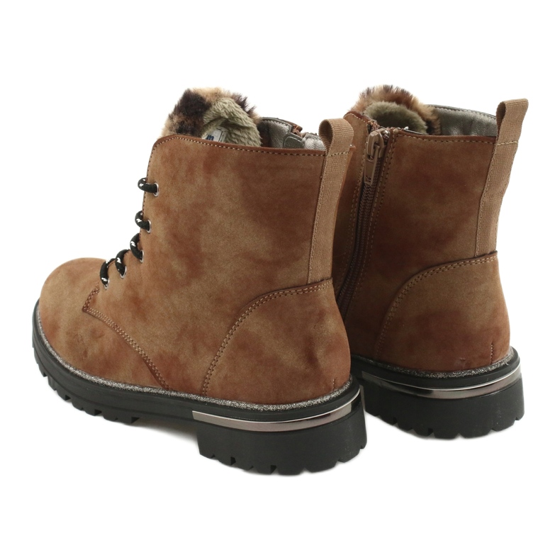 American Club Botas de meninas gc33 botas marrons castanho castanho 4