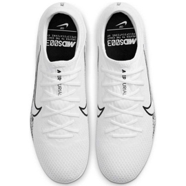 Chuteira Nike Mercurial Vapor 13 Pro Mds Tf CJ1307 110 de futebol branco branco 1