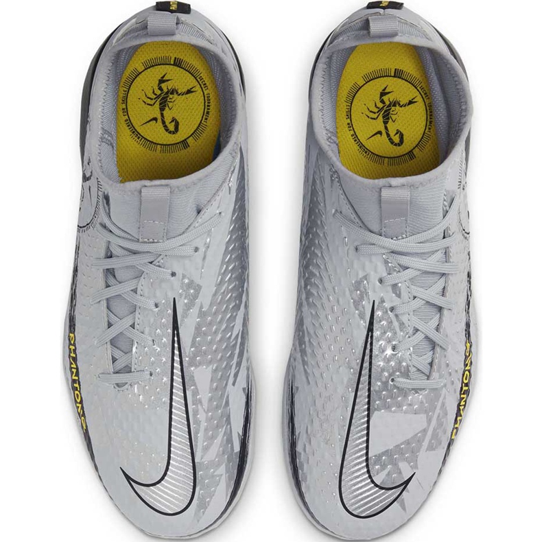 Chuteiras Nike Phantom Gt Scorpion Academy Dynamic Fit Ic Junior DA2288 001 prata prata 1