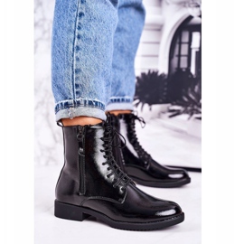 PJ1 Botas quentes femininas clássicas lacadas pretas simplicidade preto 1 PJ1 Botas quentes femininas clássicas lacadas pretas simplicidade preto 1