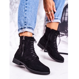 PJ1 Botas de camurça quente clássicas femininas pretas Simplicidade preto 1