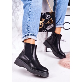 PJ1 Botas femininas Botas jodhpur em um Voyager com sola de borracha preta preto 1