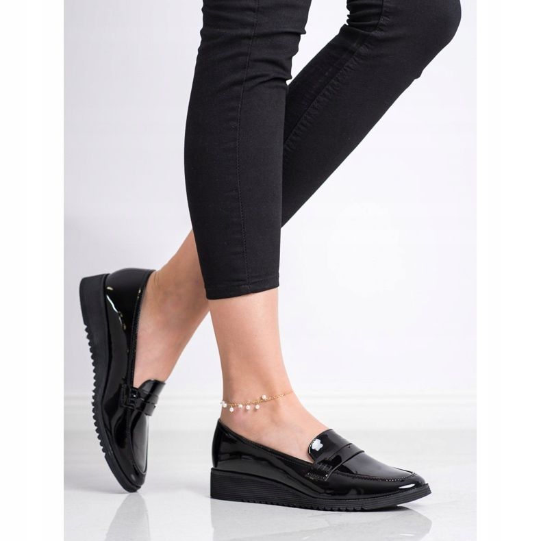 Goodin Mocassins lacados preto 1