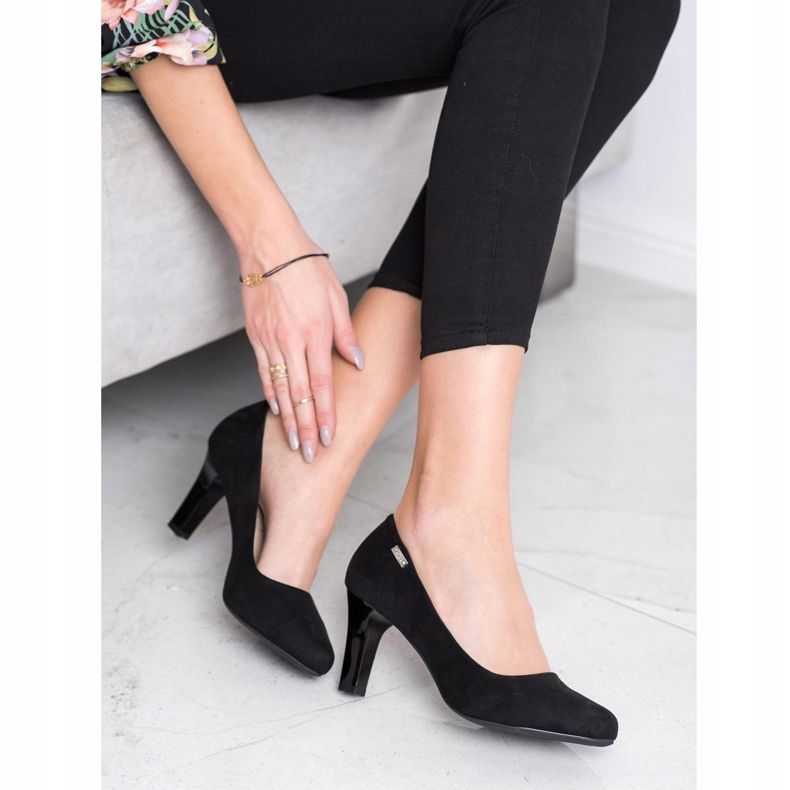 J. Star Bombas de salto casual preto 1