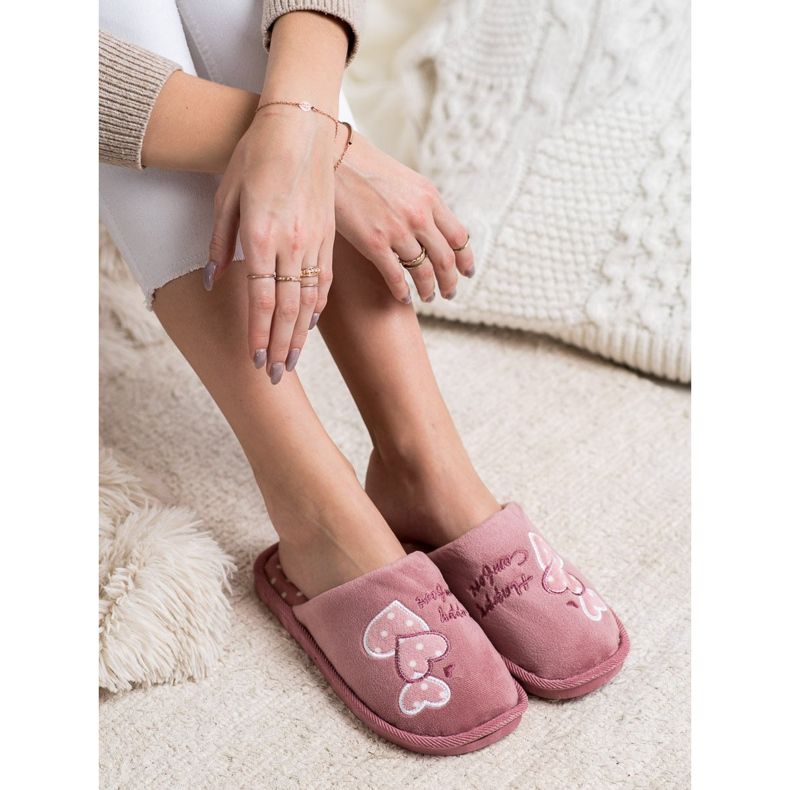 Bona Chinelos Warm Happy Comfort rosa 1