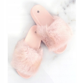 Chinelos com pele rosa claro CK107P L.PINK 1 Chinelos com pele rosa claro CK107P L.PINK 1