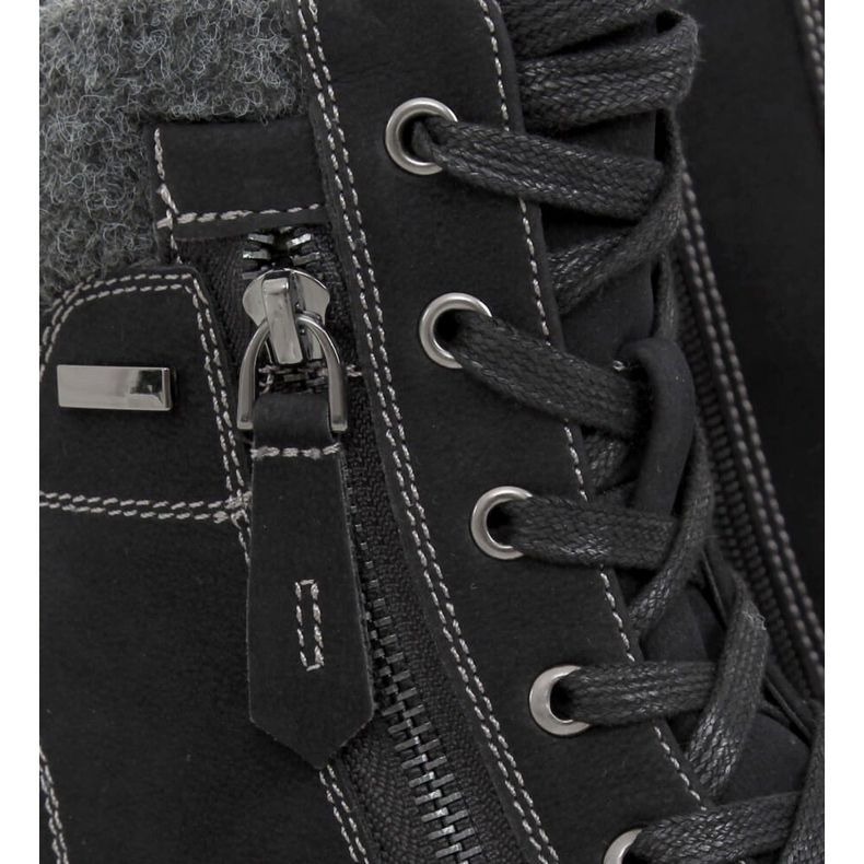 Botas pretas de madeira para mulheres 4058 pretas preto 1