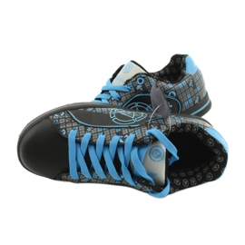 Tênis esportivos McArthur 13-bk preto azul cinza 4