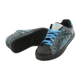Tênis esportivos McArthur 13-bk preto azul cinza 3