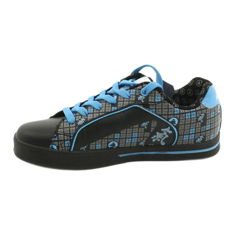 Tênis esportivos McArthur 13-bk preto azul cinza 1