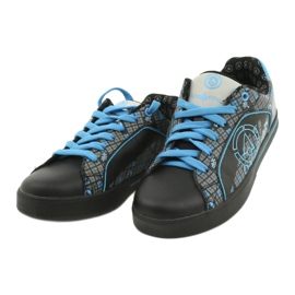 Tênis esportivos McArthur 13-bk preto azul cinza 2