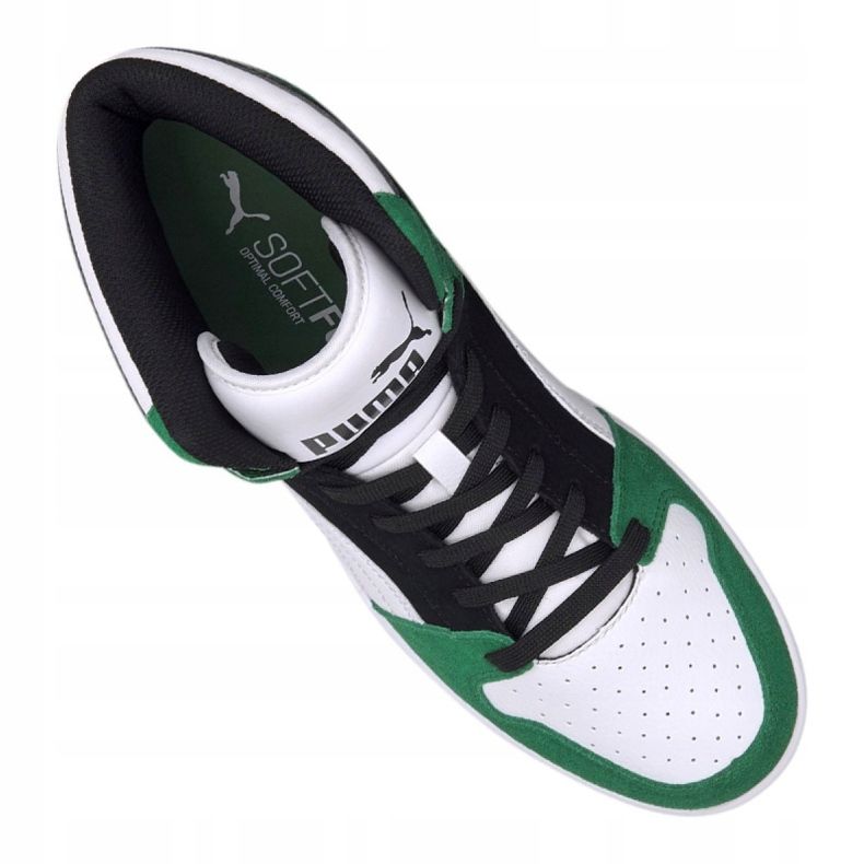 Puma Rebound LayUp Sd M 370219-05 branco preto verde 2 Puma Rebound LayUp Sd M 370219-05 branco preto verde 2