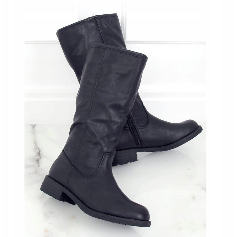 Botas pretas, pretas, 1090-PG pretas preto 1