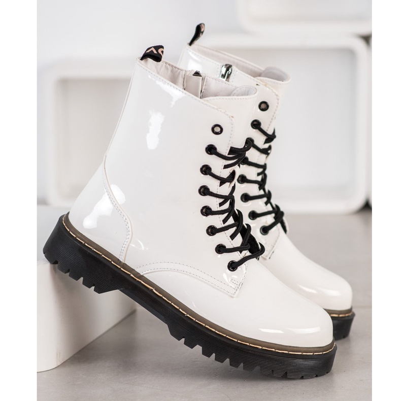 SHELOVET Trappers Lacquered White branco 1