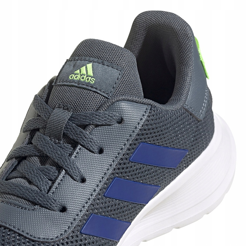 Calçados infantis Adidas Tensaur Run K cinza FV9444 azul verde 2