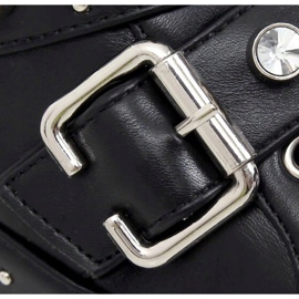 Botas militares com tachas pretas NS176P Preto 1