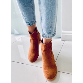 BM Botas em camelo de cunha oculta ZT1013 Camel marrom 1