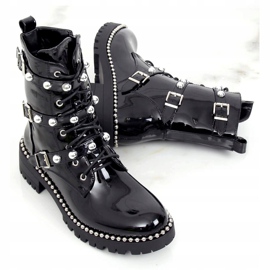 Botas lacadas pretas NC1023 pretas preto 1