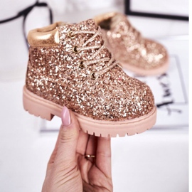 Botas quentes de brocado infantil armadilhas ouro rosa sereia dourado 2