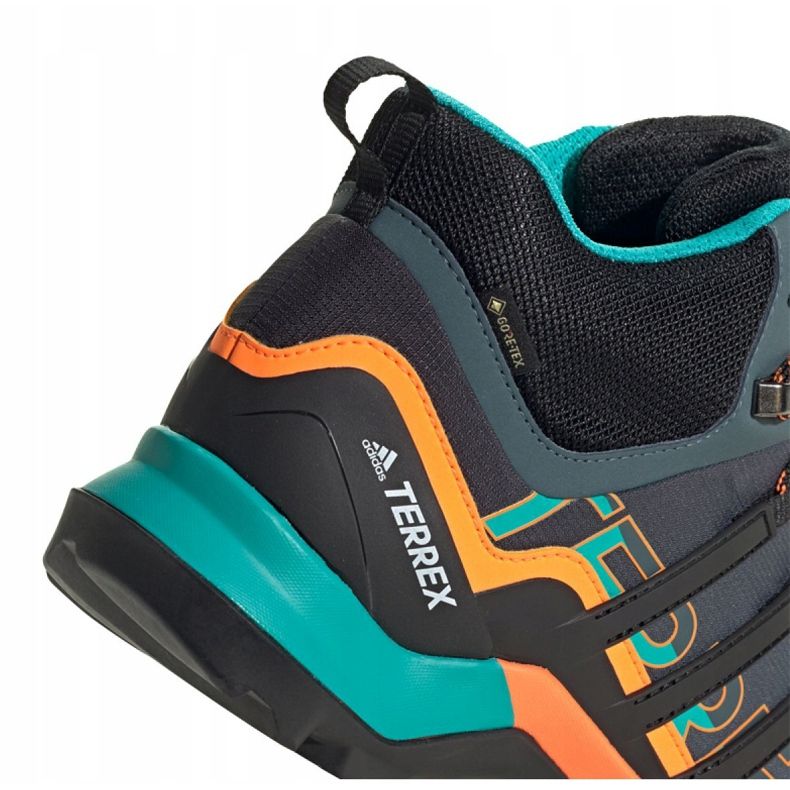 Sapatos Adidas Terrex Swift R2 Mid Gtx M FV6840 preto laranja cinza verde 2