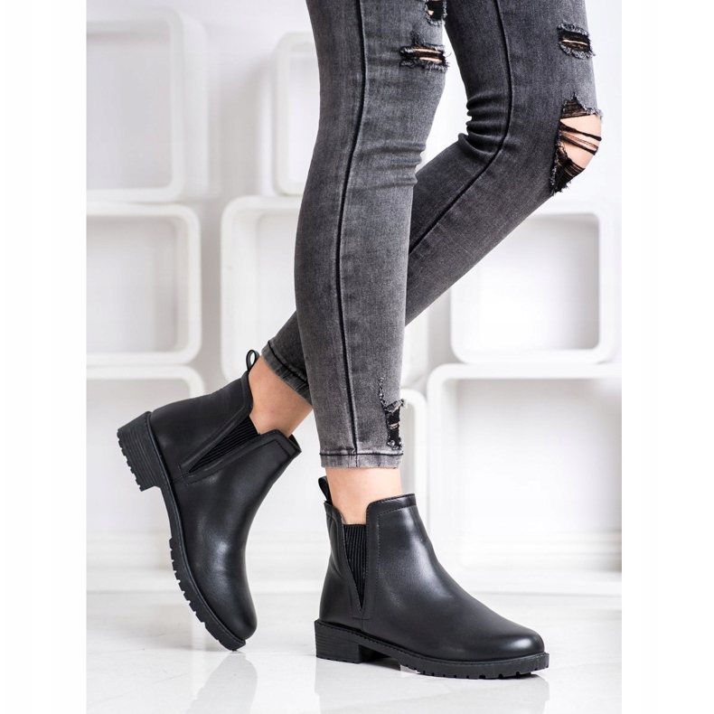 Balada Botas chelsea pretas quentes preto 1