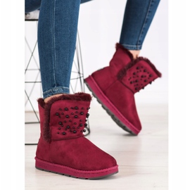 Bona Mukluki com miçangas vermelho 2 Bona Mukluki com miçangas vermelho 2