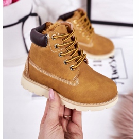 Armadilhas de botas aquecidas para crianças caramelo amadeirado multicolorido amarelo 1
