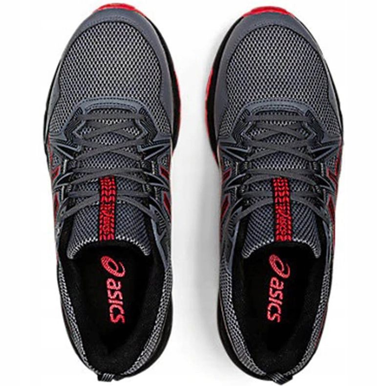 Tênis masculino Asics Gel Venture 8 cinza-vermelho 1011A824 020 1