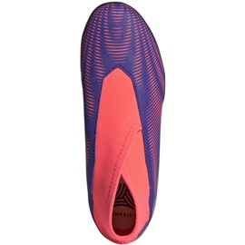 Chuteiras Adidas Nemeziz.3 Ll Tf Jr EH0584 laranja, roxo, rosa tolet 1