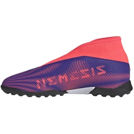 Chuteiras Adidas Nemeziz.3 Ll Tf Jr EH0584 laranja, roxo, rosa tolet 2
