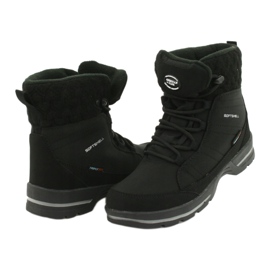 Botas de neve softshell com membrana American Club SN02 / 20 pretas preto 3