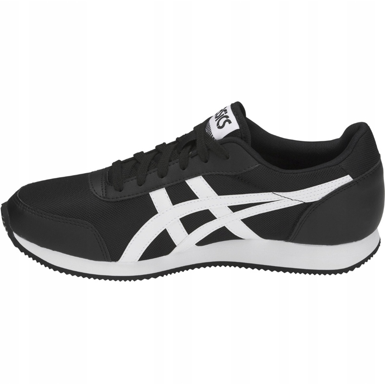Sapatos masculinos Asics Curreo Ii preto e branco 1191A157 002 1