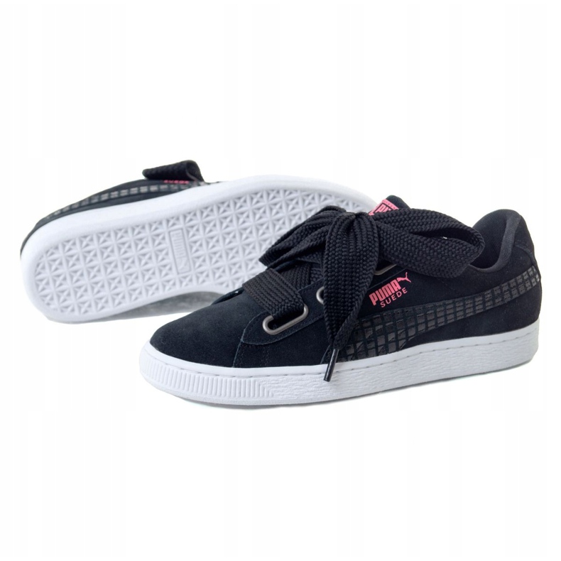 Puma Suede Heart Street 2 W 366780 01 preto rosa 1