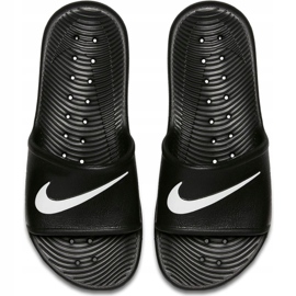 Sandália de banho Nike Kawa M 832655-001 slides branco preto 1