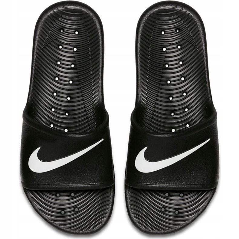 Sandália de banho Nike Kawa M 832655-001 slides branco preto 1