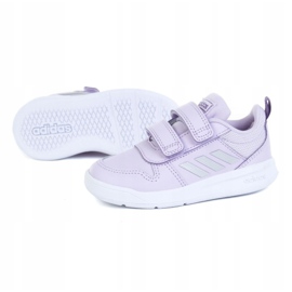 Sapatos Adidas Tensaur I Jr EG4106 preto roxo 1
