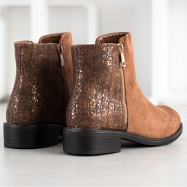 Bestelle Botas elegantes com zíper marrom 1