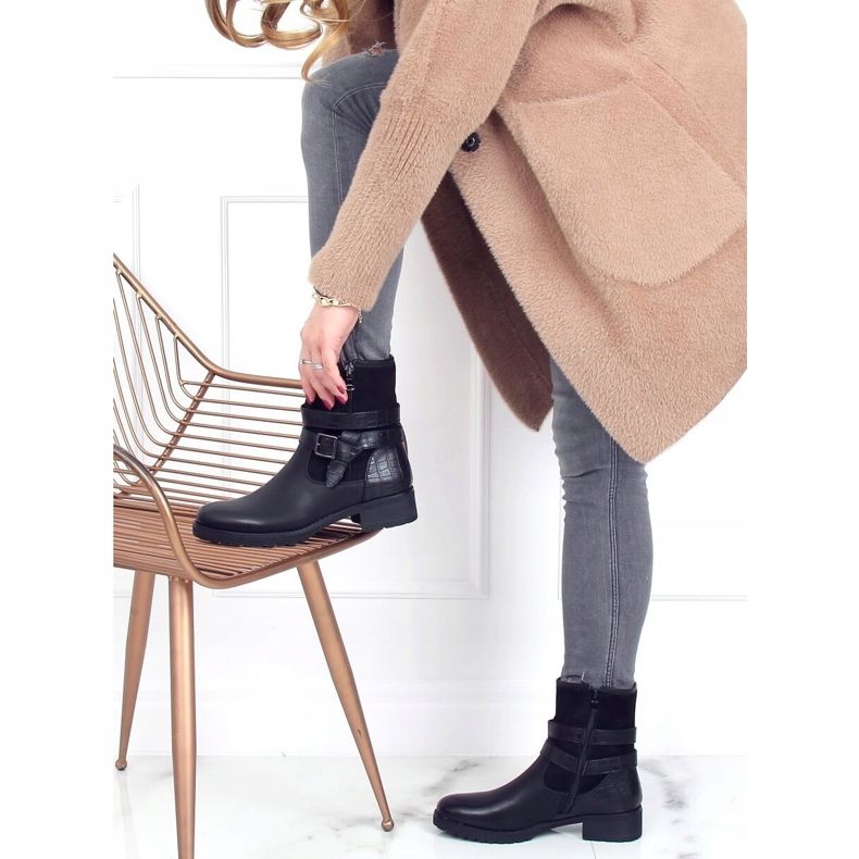 Botas militares femininas pretas 267 pretas preto 2