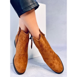 BM Botas femininas Camel 168-287 Camel marrom 2