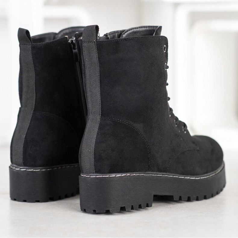 SHELOVET Caçadores de camurça na plataforma preto 1