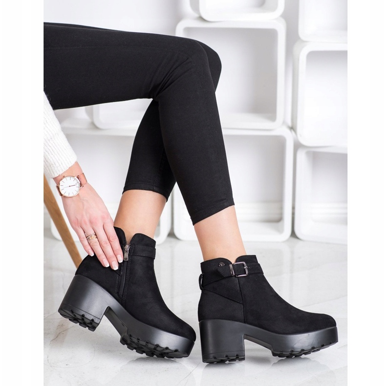 Best Shoes Botas leves no Paltform preto 1