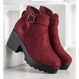 Best Shoes Botas leves na plataforma vermelho 2