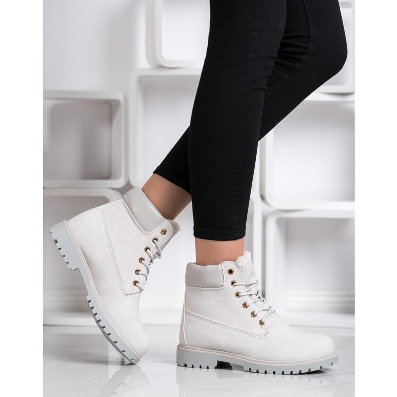 SHELOVET Botas de caminhada quentes com couro ecológico cinza 2 SHELOVET Botas de caminhada quentes com couro ecológico cinza 2