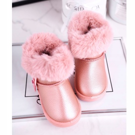 Apawwa Botas de neve infantil Marella rosa quente com pele 3 Apawwa Botas de neve infantil Marella rosa quente com pele 3