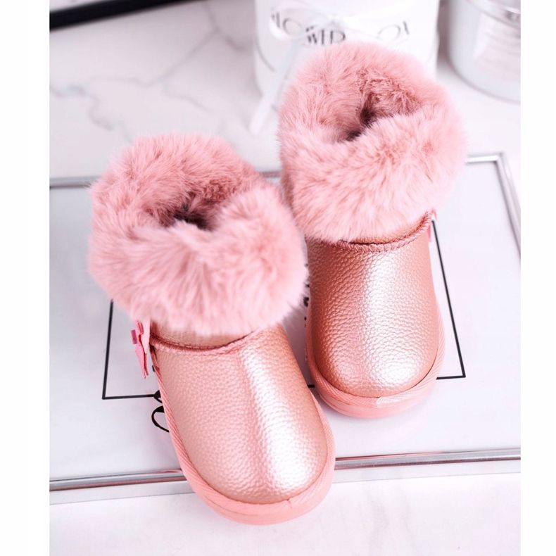Apawwa Botas de neve infantil Marella rosa quente com pele 3 Apawwa Botas de neve infantil Marella rosa quente com pele 3