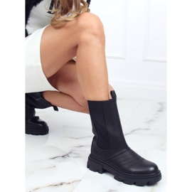 Botas pretas de motocicleta D-5 pretas preto 1