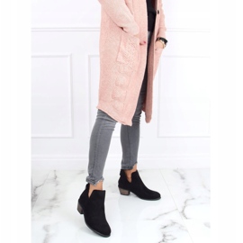 Botas pretas com recorte preto CM-8M4-1 Preto 2 Botas pretas com recorte preto CM-8M4-1 Preto 2