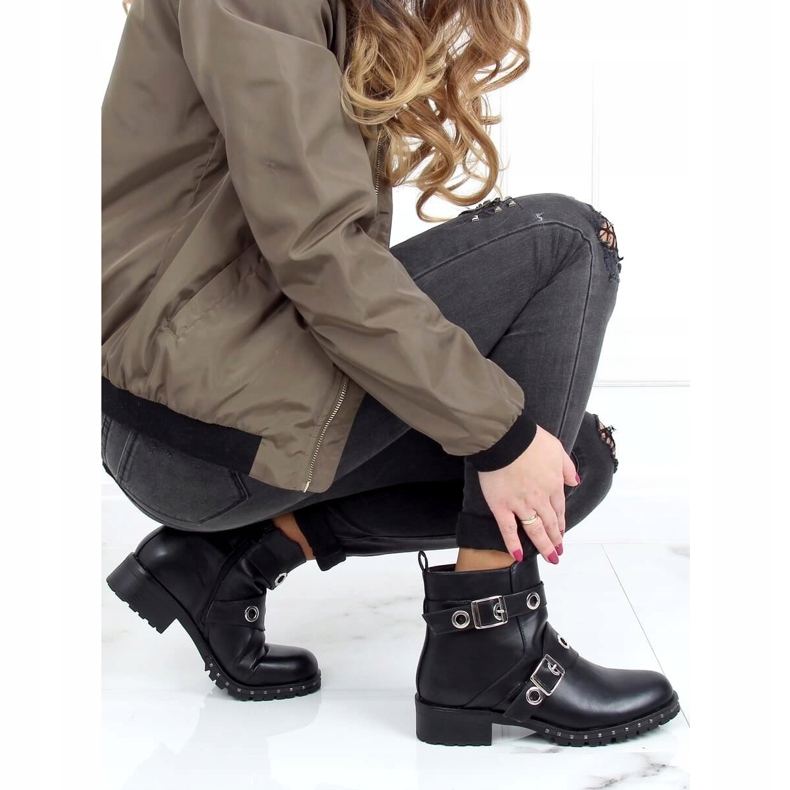 Botas militares pretas X581 Pretas preto 1