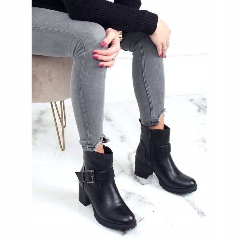 Botas pretas de salto alto 7956-GA pretas preto 1