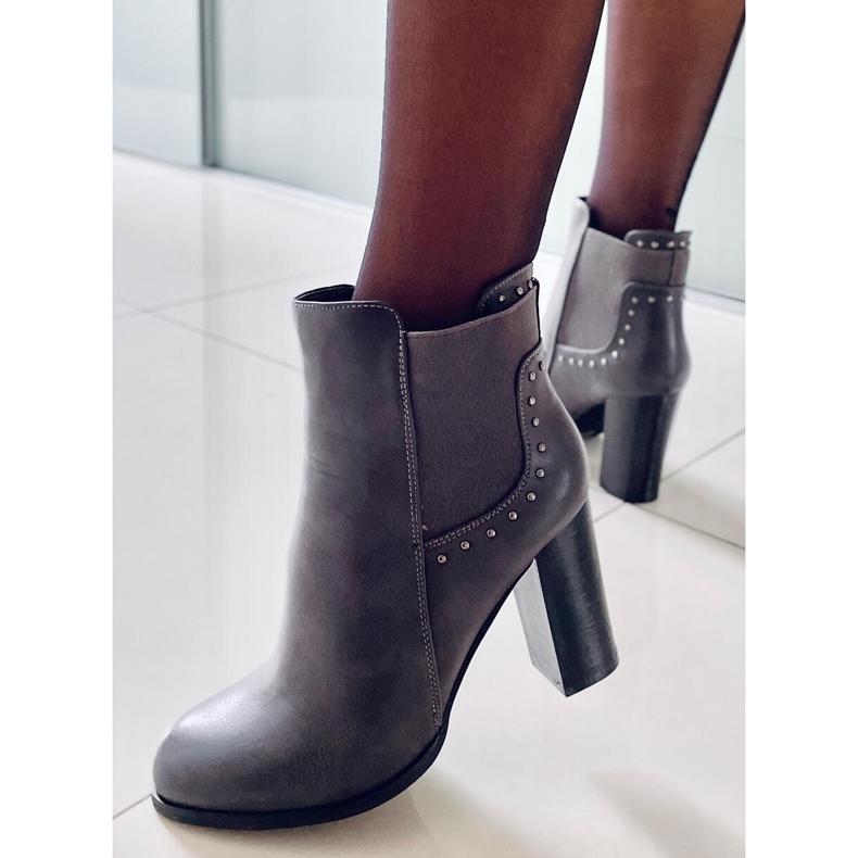 Clássico cinza salto alto cinza 88097 cinza 1